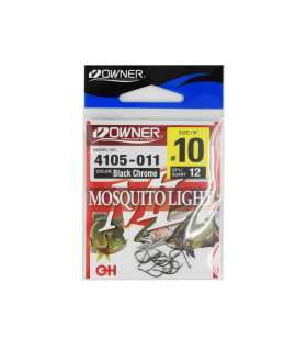 Haczyki Owner Mosquito Light 4105/10 - czarny+
