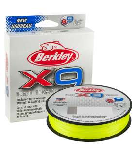 Plecionka Berkley X9 Braid Fluo Green 0.43mm150m