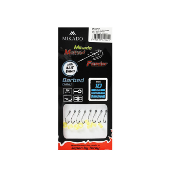 Haki Mikado MF. przypon z gumką r.10 op 8szt+