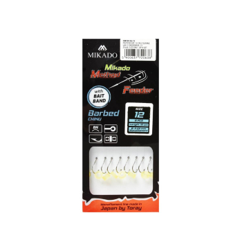Haki Mikado MF. przypon z gumką r.12 op 8szt+