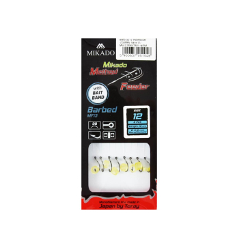 Haki Mikado MF. przypon z gumką r.12 op 8szt+