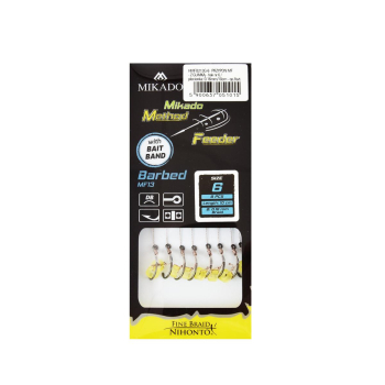 Haki Mikado MF. przypon z gumką r.6 op 8szt