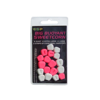 Przynęta E-S-P Kukurydza Big Fluo różowa i biała
