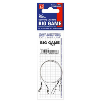 Przypon Dragon 7x7 Surflon Big Game 30kg 80cm2szt+