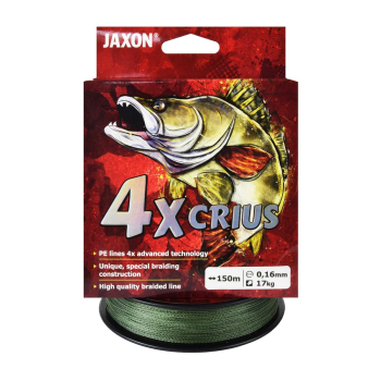 Plecionka Jaxon Crius 4X ciemnozielona 0.16mm 150m