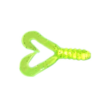 Manns Twister 4,5 cm MFCH seledyn z brokatem (20)