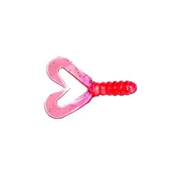 Manns Twister 4,5 cm MFST czerwony z brokatem(20)