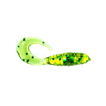 Manns Twister 3,0 cm KUD oliwkowy/zie.brokat 20szt