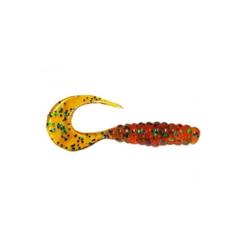 Manns Twister 3,0 cm WH miodowy/ziel. brokat 20szt