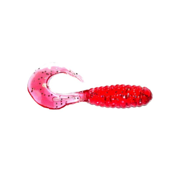 Manns Twister 3,0 cm MFST czerwony z brokat 20szt