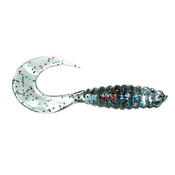 Manns Twister 4,0 cm BLI przezro.z brokatem 20szt