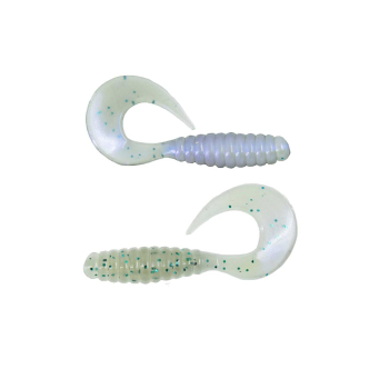 Manns Twister 4,0 cm WH miodowy/zielony brok.20szt