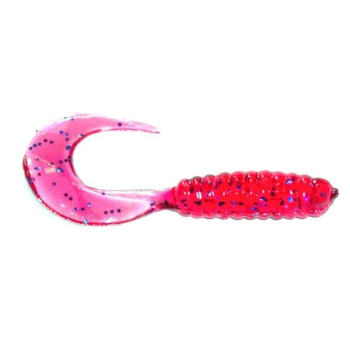 Manns Twister 4,0 cm PU wiśniowy/niebi.brok.20szt