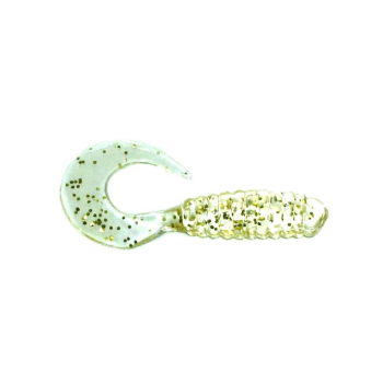Manns Twister 4,0 cm GFCL przezr./złoty brok.20szt