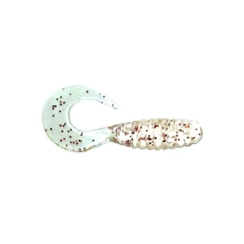 Manns Twister 4,0 cm RFCL przezr./czerw.brokat(20)