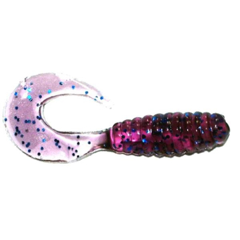 Manns Twister 4,0 cm EG granat z brokatem20szt
