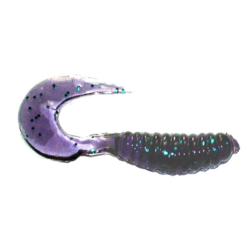 Manns Twister 4,0 cm JB granat/zielony brokat20szt