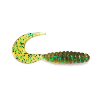 Manns Twister 7 cm KUD oliwkowy/zielony brokat(20)