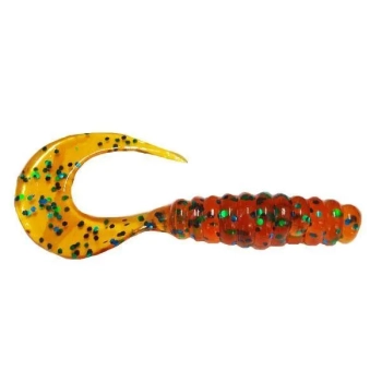 Manns Twister 7 cm WH miodowy/zielony brokat(20)