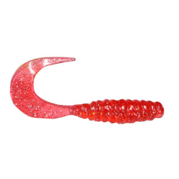Manns Twister 7 cm MFST czerwony z brokatem(20)