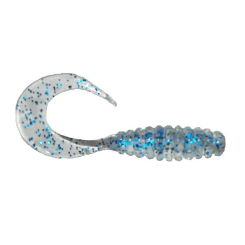 Manns Twister 7 cm BFCL przezr./niebie. brokat(20)