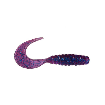Manns Twister 7 cm EG granatowy z brokatem(20)