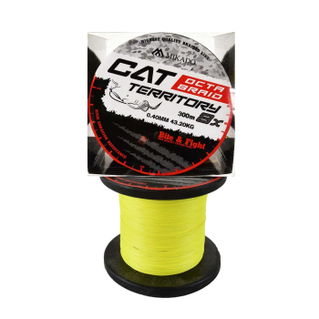 Plecionka Mikado Cat Terr.Octa B.0.40mm300m ż.fluo