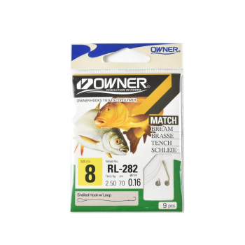 Haczyki Owner RL282/8 z przyponami - brązowy(5)