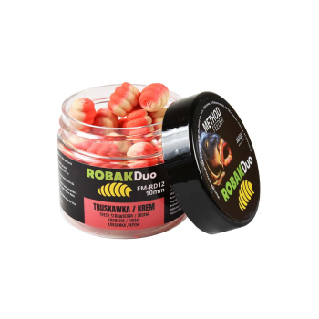 Wafters Robak Duo MF 10mm25g truskawka/krem
