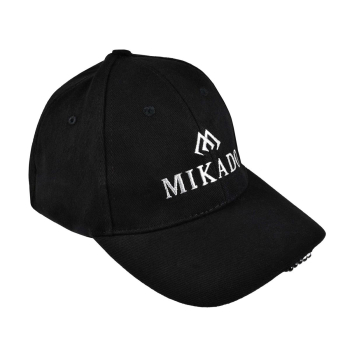 Czapka z daszkiem Mikado LED czarna