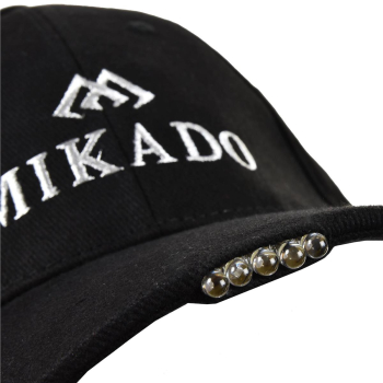 Czapka z daszkiem Mikado LED czarna-106816