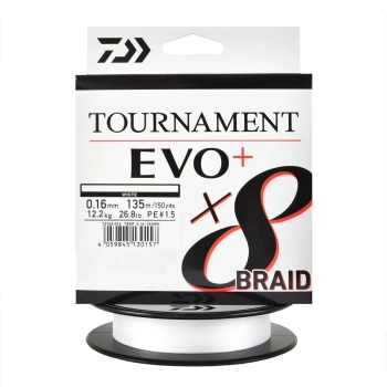 Plecionka Daiwa Tournament X8 Evo+ 0.16mm 135m wh