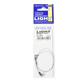 Przypon Dragon 1x19 Surflon Light 3kg20cm op.2szt+