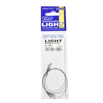 Przypon Dragon 1x19 Surflon Light 3kg35cm op.2szt+