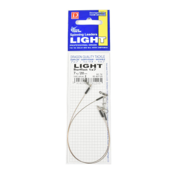Przypon Dragon 1x7 Surflon Light 7kg 20cm op.2szt+