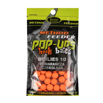 Lorpio Boilies pop-ups 10mm pom./czekolada 20g+