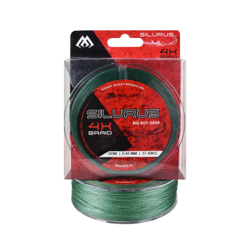 Plecionka Mikado Silurus 4X 0.45mm300m zielona