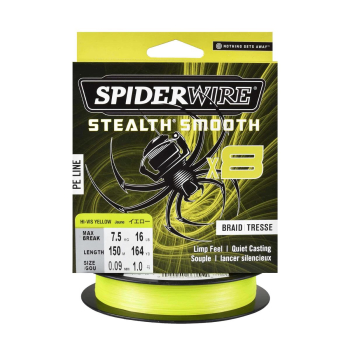 Plecionka Spiderwire SS8 Yellow 0.09mm/150m#
