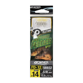 Haczyki Owner FD12/14 z przyponami (5)