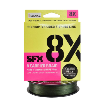 Plecionka Sufix SFX 8X Low Vis Green 0.205mm 135m