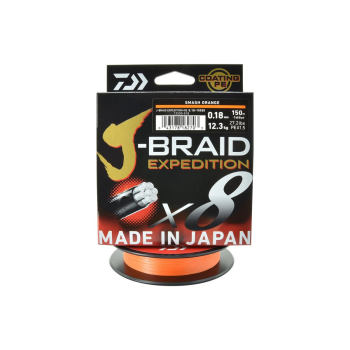 Plecionka Daiwa J-Braid Exped.X8E ora.0.18mm/150m