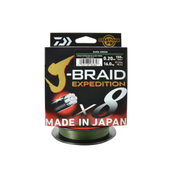 Plecionka Daiwa J-Braid Exped.X8Egreen0.20mm/150m