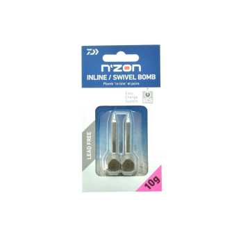 Ciężarek Daiwa N'Zon Inline Swivel Bomb 10g 2szt*