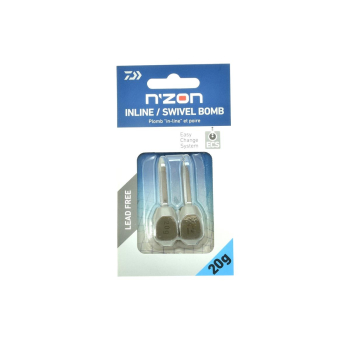 Ciężarek Daiwa N'Zon Inline Swivel Bomb 20g 2szt*