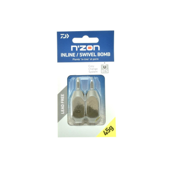Ciężarek Daiwa N'Zon Inline Swivel Bomb 45g 2szt*