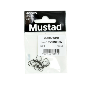 Haczyki Mustad Ultra Point 10550NP-BN rozm6 10szt