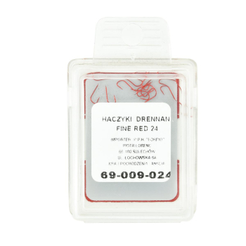 Haki Drennan Fine Red rozm.24  op/20szt*-112953