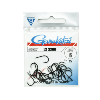 Haki Gamakatsu 3310F/6 black 1 op.