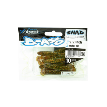 Przynęta 4Str.B-Ass Shad 5.6cm/10szt motor oil#