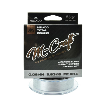 Plecionka Mikado M-Craft Braid 0.06mm150m szara
